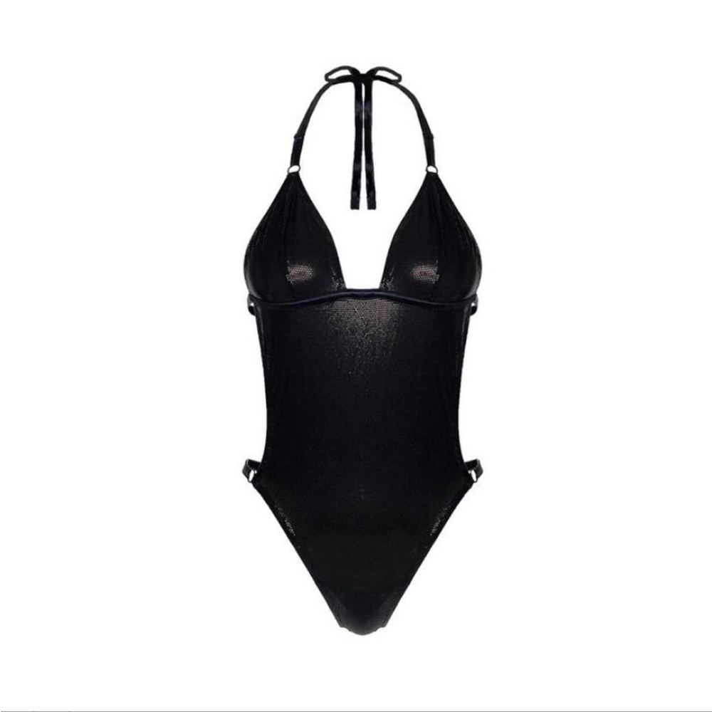 DOLCE & GABBANA HIGH SHINE CUT OUT SWIMSUIT
